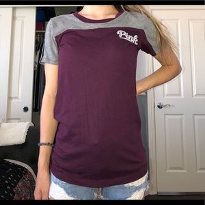 Pink short sleeve shirt